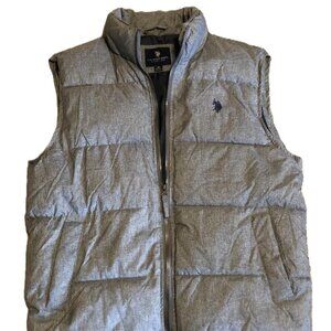 Ralph Lauren Polo Sleeveless Puffy Vest Gray RN# 110078